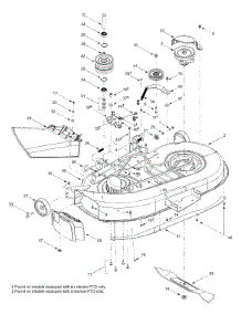 Deck Assembly parts for Yard-Man Lawn Tractor 13AX614G701 / 2004 from AppliancePartsPros.com