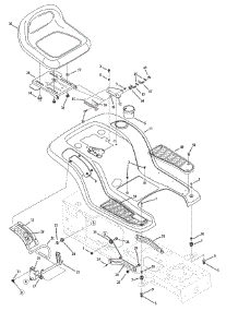 Fender, Deck Lift & Seat parts for Yard-Man Lawn Tractor 13AX615G055 / 2008 from AppliancePartsPros.com