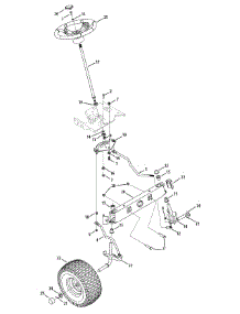Steering & Front Axle Assembly parts for Yard-Man Lawn Tractor 13AX615G055 / 2008 from AppliancePartsPros.com