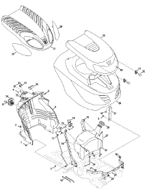 Fuel Tank, Hood & Dash parts for Yard-Man Lawn Tractor 13AX90YT001 / 2010 from AppliancePartsPros.com