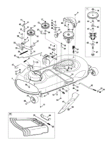 Mower Deck 46-Inch parts for Yard-Man Lawn Tractor 13AX90YT001 / 2010 from AppliancePartsPros.com