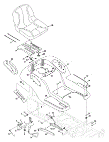 Seat, Fender & Deck Lift parts for Yard-Man Lawn Tractor 13AX90YT001 / 2010 from AppliancePartsPros.com