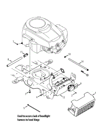 Engine Accessories parts for Yard-Man Lawn Tractor 13AX915T001 / 2013 from AppliancePartsPros.com