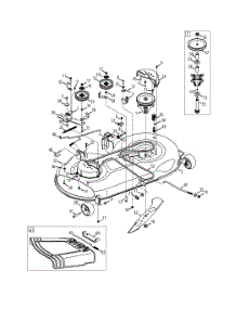 Mower Deck parts for Yard-Man Lawn Tractor 13AX915T001 / 2013 from AppliancePartsPros.com
