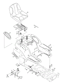 Seat & Fender parts for Yard-Man Lawn Tractor 13AX935T001 / 2014 from AppliancePartsPros.com