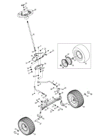 Steering & Axle parts for Yard-Man Lawn Tractor 13AX935T001 / 2014 from AppliancePartsPros.com