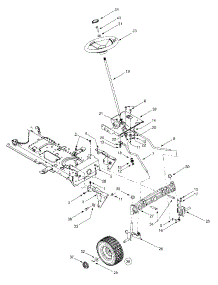 Axle And Wheels Front, Steering parts for Yard-Man Lawn Tractor 13AY614G401 / 2002 from AppliancePartsPros.com