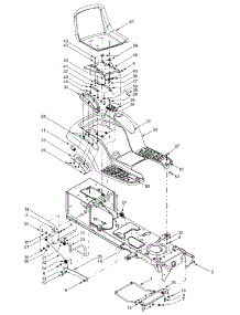 Frame Components & Seat parts for Yard-Man Lawn Tractor 13AY614G401 / 2002 from AppliancePartsPros.com