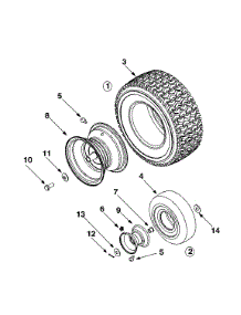 Wheels parts for Yard-Man Lawn Tractor 13B-325-401 / 2000 from AppliancePartsPros.com