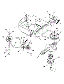 Drive Assembly parts for Yard-Man Lawn Tractor 13B-325-401 / 2001 from AppliancePartsPros.com