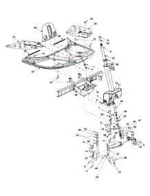 Steering Assembly & Front Axle parts for Yard-Man Lawn Tractor 13B-325-401 / 2001 from AppliancePartsPros.com