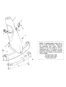 Steering Column & Bumper parts for Yard-Man Lawn Tractor 13B-325-401 / 2001 from AppliancePartsPros.com