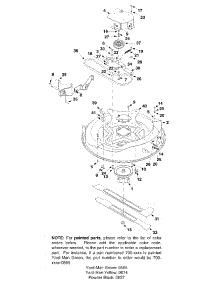 Deck Assembly parts for Yard-Man Lawn Tractor 13B-325-401 / 2002 from AppliancePartsPros.com