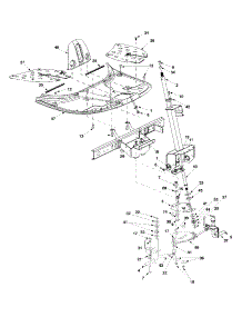 Steering & Upper Frame parts for Yard-Man Lawn Tractor 13B-325-401 / 2002 from AppliancePartsPros.com