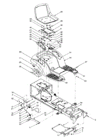 Frame Components & Seat parts for Yard-Man Lawn Tractor 13BD604G401 / 2001 from AppliancePartsPros.com