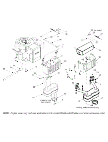 Engine Accessories parts for Yard-Man Lawn Tractor 13BD604G401 / 2002 from AppliancePartsPros.com