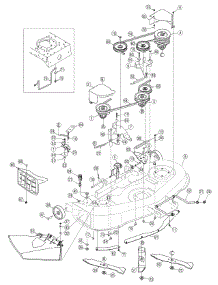 Deck Assembly 46 Inch parts for Yard-Man Lawn Tractor 13BP605H755 / 2007 from AppliancePartsPros.com