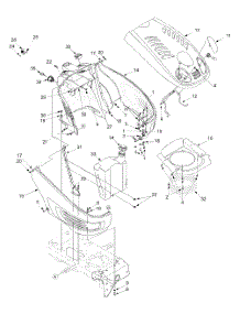 Hood, Fuel Tank, Electrical parts for Yard-Man Lawn Tractor 13BT604G401 / 2004 from AppliancePartsPros.com