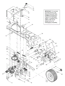Drive, Controls, Wheels Rear parts for Yard-Man Lawn Tractor 13BT604H401 / 2003 from AppliancePartsPros.com