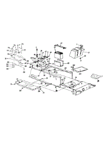 Fuel Tank / Battery / Frame parts for Yard-Man Lawn Tractor 13BX614G401 / 1998 from AppliancePartsPros.com