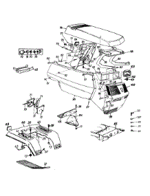 Hood (Style 4) parts for Yard-Man Lawn Tractor 13BX614G401 / 1998 from AppliancePartsPros.com