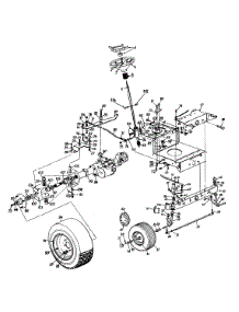 Wheels, Front / Wheels, Rear / Steering Assembly / Axle, Rear parts for Yard-Man Lawn Tractor 13BX614G401 / 1998 from AppliancePartsPros.com
