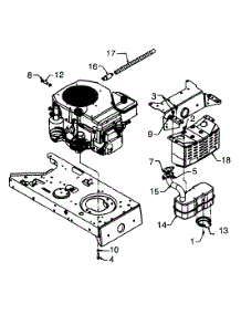 Engine Accessories, Muffler parts for Yard-Man Lawn Tractor 13BX694G401 / 1999 from AppliancePartsPros.com