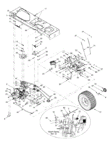 Drive, Controls, Wheels Rear parts for Yard-Man Lawn Tractor 13CX614G401 / 2004 from AppliancePartsPros.com