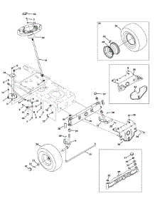 Front End Steering parts for Yard-Man Lawn Tractor 13RM772S055 / 2010 from AppliancePartsPros.com
