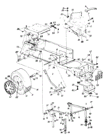 Muffler / Wheels, Rear / Deck Lift & Hanger Assembly / Fuel Tank parts for Yard-Man Garden Tractor 143W834H401 / 1993 from AppliancePartsPros.com