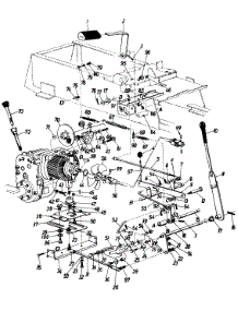 Pedal Assembly / Drive / Transmission Linkage / Brake Assembly parts for Yard-Man Garden Tractor 145-999-401 / 1995 from AppliancePartsPros.com