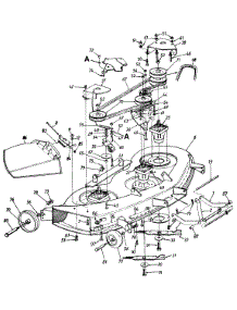 Mowing Deck parts for Yard-Man Garden Tractor 145V834H401 / 1995 from AppliancePartsPros.com