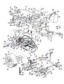 Gas Tank And Rear Wheel Assembly parts for Yard-Man Garden Tractor 146-999-401 / 1996 from AppliancePartsPros.com