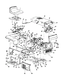 Hood And Seat Assembly parts for Yard-Man Garden Tractor 146-999-401 / 1996 from AppliancePartsPros.com