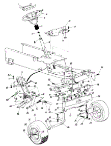 Steering And Wheel Assembly parts for Yard-Man Garden Tractor 146-999-401 / 1996 from AppliancePartsPros.com