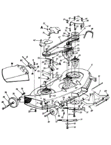 Deck Assembly parts for Yard-Man Garden Tractor 146W834H401 / 1996 from AppliancePartsPros.com