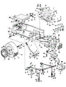 Muffler / Wheels, Rear / Fuel Tank / Engine External / Deck Lift & Hanger / Hitch Plate parts for Yard-Man Garden Tractor 146W834H401 / 1996 from AppliancePartsPros.com