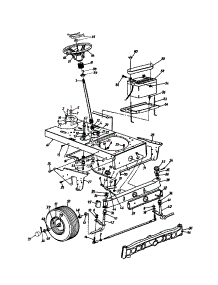 Wheels, Front / Axle / Steering Assembly parts for Yard-Man Garden Tractor 147Y834P401 / 1997 from AppliancePartsPros.com