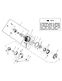 Hydrostatic Pump Assembly parts for Yard-Man Garden Tractor 14A-999-401 / 1997 from AppliancePartsPros.com