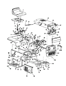 Seat / Fender / Hood / Grille / Side Panels parts for Yard-Man Garden Tractor 14A-999-401 / 1997 from AppliancePartsPros.com