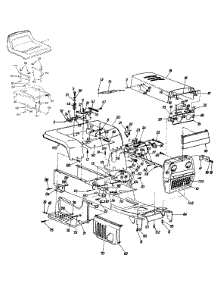 Seat / Hood Assembly / Frame Assembly parts for Yard-Man Garden Tractor 14A-999-401 / 1998 from AppliancePartsPros.com