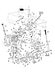 Speed Control / Drive / Pedal Assembly / Brakes parts for Yard-Man Garden Tractor 14A-999-401 / 1998 from AppliancePartsPros.com