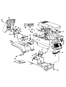 Hood And Throttle Control Box Assembly parts for Yard-Man Garden Tractor 14AJ844H401 / 1997 from AppliancePartsPros.com