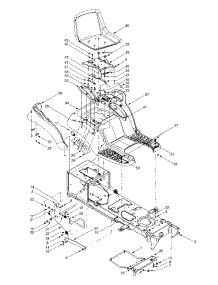 Seat, Deck Lift, Frame parts for Yard-Man Garden Tractor 14AR814K401 / 2002 from AppliancePartsPros.com