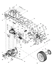 Drive / Wheels, Rear / Frame parts for Yard-Man Garden Tractor 14AU804H401 / 1999 from AppliancePartsPros.com