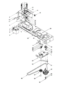 Pto Clutch & Belt / Battery / Hitch Plate parts for Yard-Man Garden Tractor 14AU804H401 / 1999 from AppliancePartsPros.com