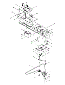 Pto Drive, Battery parts for Yard-Man Garden Tractor 14AU804H401 / 2001 from AppliancePartsPros.com