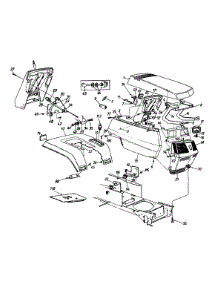 Hood Style 4 parts for Yard-Man Garden Tractor 14AU844H401 / 1998 from AppliancePartsPros.com