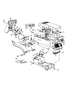 Hood Style 4 parts for Yard-Man Garden Tractor 14AU844H401 / 1999 from AppliancePartsPros.com
