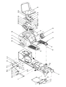 Seat, Fender, Frame parts for Yard-Man Garden Tractor 14AV804P401 / 2001 from AppliancePartsPros.com